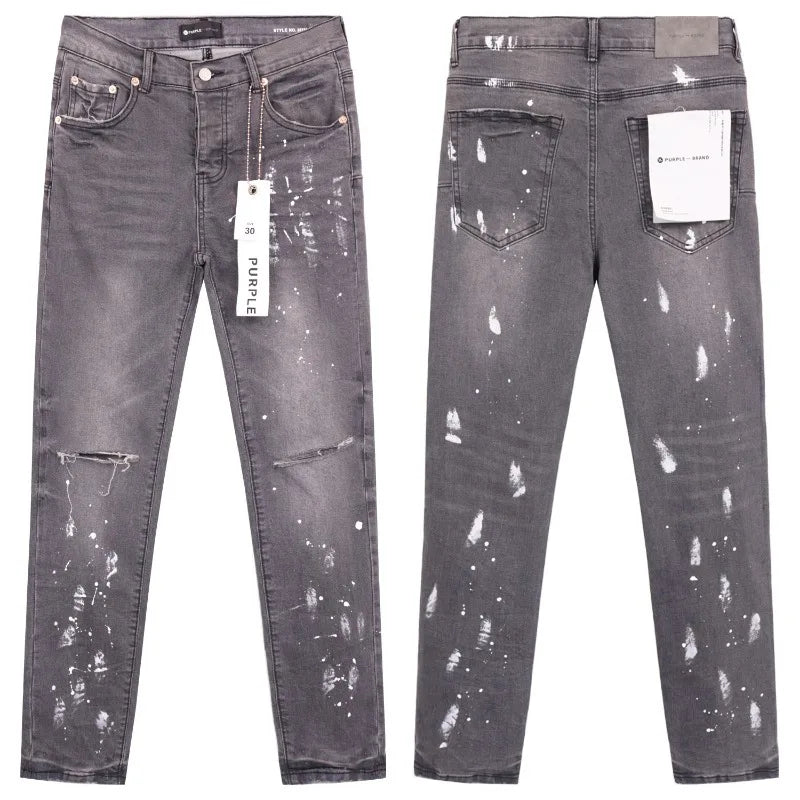 men's desinger fashion jeans (purple)