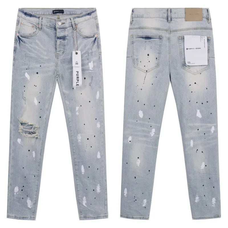 men's desinger fashion jeans (purple)